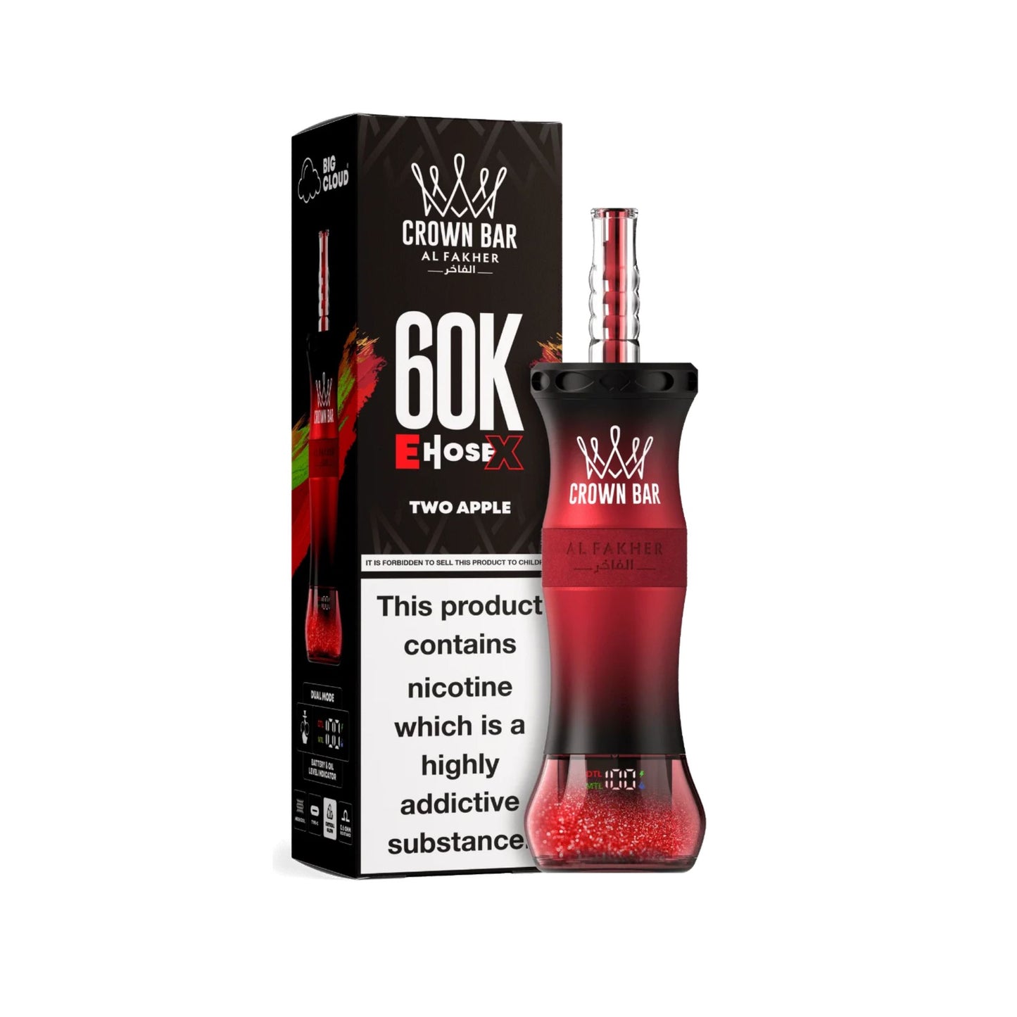 Crown Bar AL Fakher 60,000 Puffs Shihsa